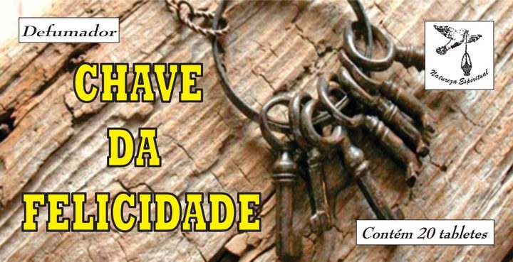 Defumador Chave da Felicidade Natureza Espiritual
