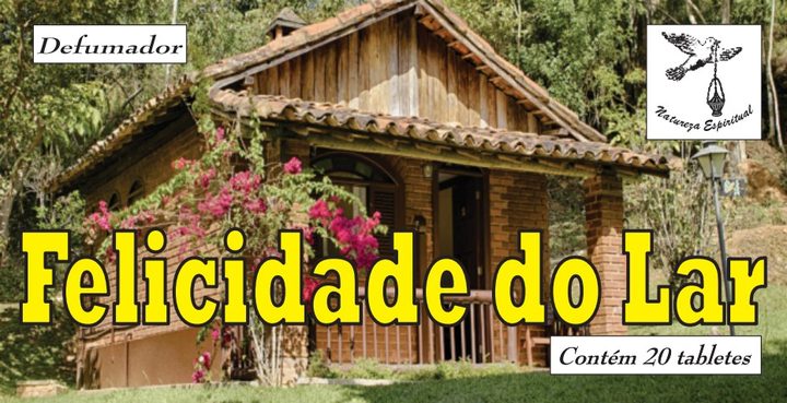 Defumador Felicidade do Lar Natureza Espiritual