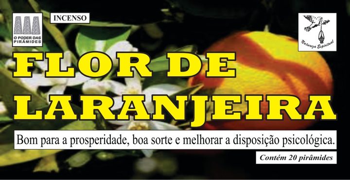 Incenso Flor de Laranjeira Natureza Espiritual