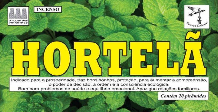 Incenso Hortelã Natureza Espiritual