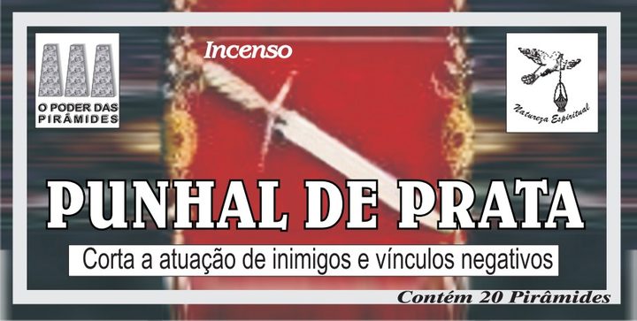 Incenso Punhal de Prata Natureza Espiritual