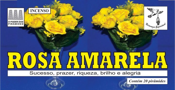 Incenso Rosa Amarela Natureza Espiritual