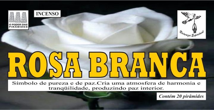 Incenso Rosa Branca Natureza Espiritual